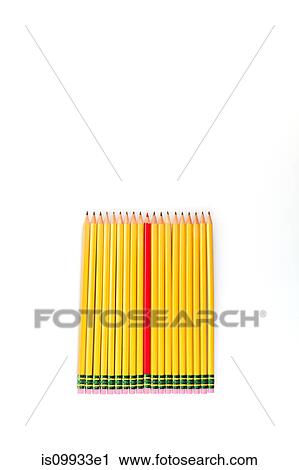 One red pencil amongst yellow pencils View Large Photo Image Stock Image - One red pencil amongst yellow pencils. Fotosearch