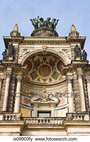 Ornate detail of Semperoper, Zwinger, Dresden, Germany View Large Photo Image Stock Photo - Ornate detail of Semperoper, Zwinger, Dresden, Germany. Fotosearch