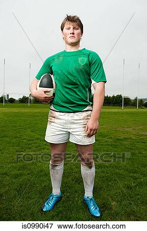Portrait of a rugby player View Large Photo Image Stock Photo - Portrait of a rugby player. Fotosearch