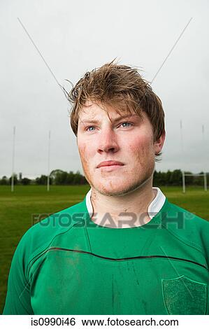 Portrait of a rugby player View Large Photo Image Stock Photograph - Portrait of a rugby player. Fotosearch