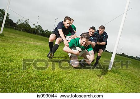 Rugby game in action View Large Photo Image Picture - Rugby game in action. Fotosearch