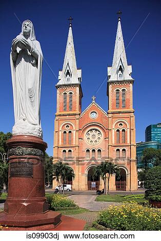 Saigon Notre Dame Basilica, Saigon, Vietnam View Large Photo Image Stock Image - Saigon Notre Dame Basilica, Saigon, Vietnam. Fotosearch