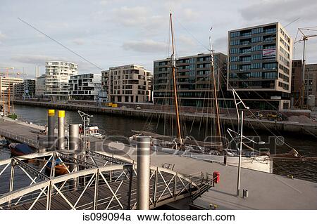Sandtorkai, Hamburg Harbour, Germany View Large Photo Image Stock Image - Sandtorkai, Hamburg Harbour, Germany. Fotosearch