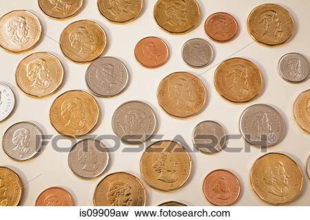 Selection of Canadian coins on white background View Large Photo Image Stock Photo - Selection of Canadian coins on white background. Fotosearch