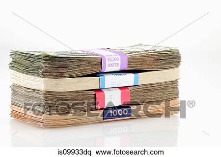 Stack of banknotes View Large Photo Image Stock Photography - Stack of banknotes. Fotosearch