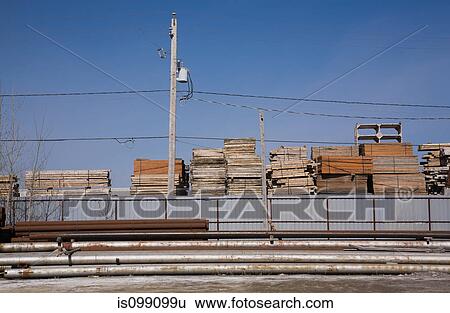Wood storage yard and industrial yard View Large Photo Image Stock Photograph - Wood storage yard and industrial yard. Fotosearch