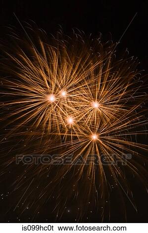 Fireworks in the night sky View Large Photo Image Stock Photograph - Fireworks in the night sky. Fotosearch