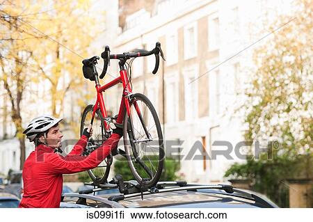 lifting bike onto roof rack