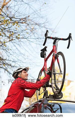 lifting bike onto roof rack