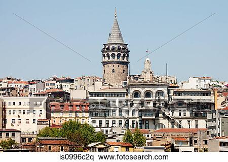 Galata Tower, Istanbul, Turkey View Large Photo Image Stock Photography - Galata Tower, Istanbul, Turkey. Fotosearch