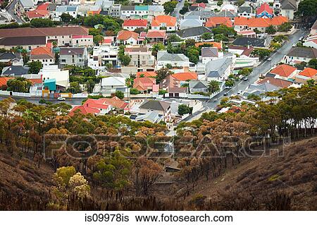 View from Signal Hill, looking down into Camps Bay area of Cape Town, South Africa View Large Photo Image Stock Photograph - View from Signal Hill, looking down into Camps Bay area of Cape Town, South Africa. Fotosearch