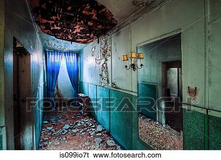 Abandoned room View Large Photo Image Stock Photograph - Abandoned room. Fotosearch