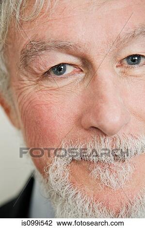 Close up on face of senior man View Large Photo Image Stock Image - Close up on face of senior man. Fotosearch