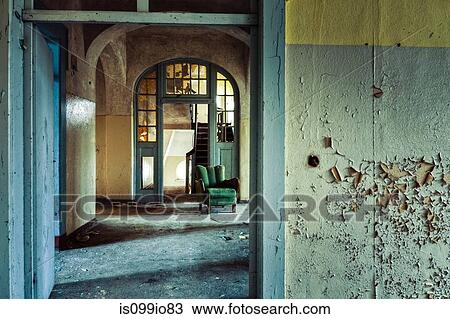 Decayed interior of Sanatorium Teupitz, Brandenburg, Germany View Large Photo Image Stock Image - Decayed interior of Sanatorium Teupitz, Brandenburg, Germany. Fotosearch