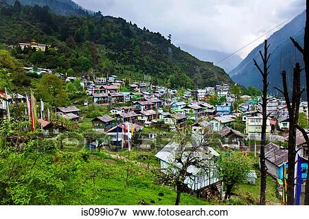 Lachen, Himalayan Kanchenjunga Region, Sikkim, India View Large Photo Image Stock Photo - Lachen, Himalayan Kanchenjunga Region, Sikkim, India. Fotosearch