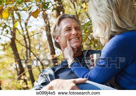 Stock Photography - Mature couple outdoors. Fotosearch