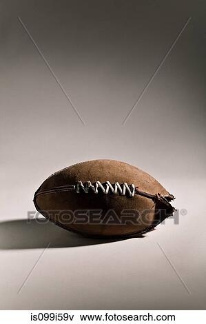 Old american football View Large Photo Image Stock Photo - Old american football. Fotosearch