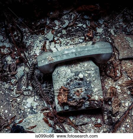 Old and weathered telephone View Large Photo Image Stock Photograph - Old and weathered telephone. Fotosearch