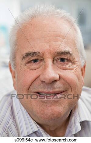 Stock Image - Portrait of a senior man. Fotosearch