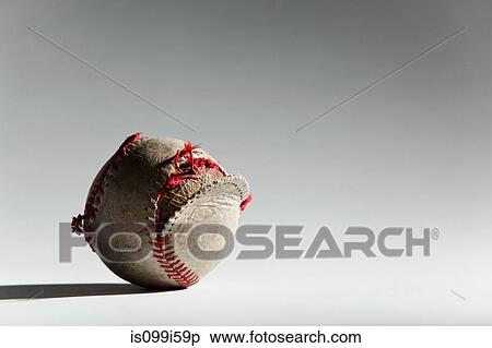 Worn baseball with broken stitching View Large Photo Image Stock Photography - Worn baseball with broken stitching. Fotosearch