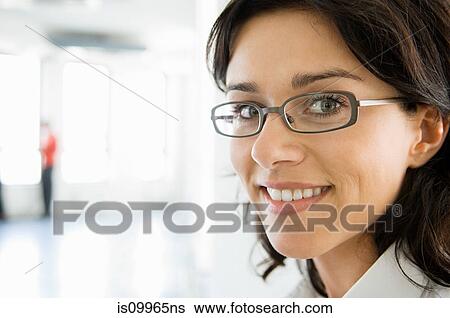 Stock Photograph - Businesswoman, close up portrait. Fotosearch