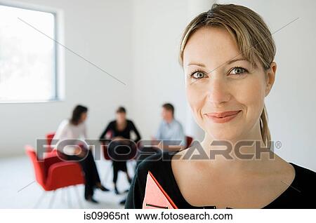 Stock Photograph - Businesswoman, close up portrait. Fotosearch