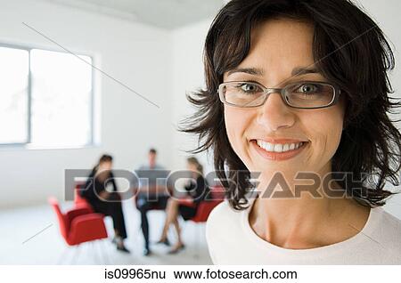 Stock Photograph - Businesswoman, close up portrait. Fotosearch