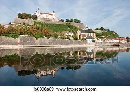Castle and Main River, Wuerzburg, Germany View Large Photo Image Stock Photo - Castle and Main River, Wuerzburg, Germany. Fotosearch