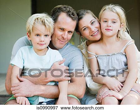 Stock Photo - Family portrait. Fotosearch