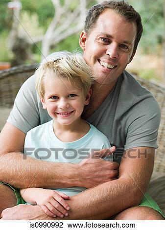 Father and son, portrait View Large Photo Image Stock Image - Father and son, portrait. Fotosearch