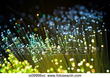Green fibre optic lights View Large Photo Image Picture - Green fibre optic lights. Fotosearch