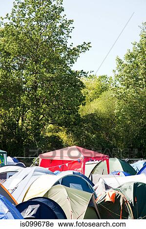 Tents at summer music festival View Large Photo Image Stock Image - Tents at summer music festival. Fotosearch