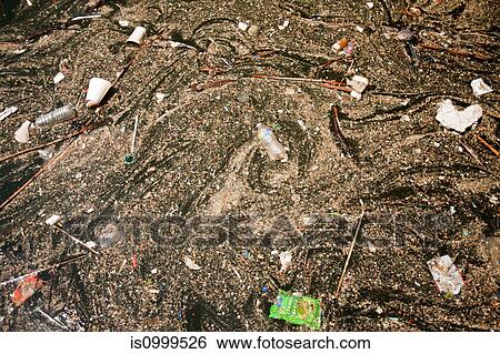 A beach littered with rubbish View Large Photo Image Stock Photograph - A beach littered with rubbish. Fotosearch