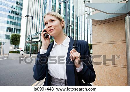 Businesswoman in city View Large Photo Image Stock Photo - Businesswoman in city. Fotosearch