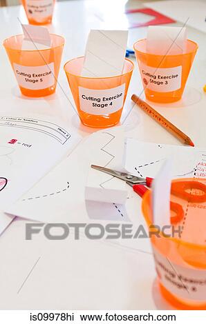 Stock Image - Children's educational equipment. Fotosearch