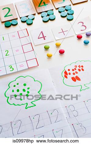 Children's mathematics equipment View Large Photo Image Stock Photography - Children's mathematics equipment. Fotosearch