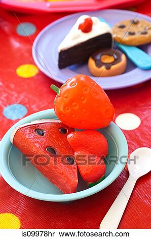 Children's play food View Large Photo Image Stock Photography - Children's play food. Fotosearch