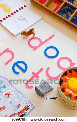 Children's spelling equipment View Large Photo Image Picture - Children's spelling equipment. Fotosearch