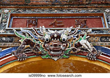 Dragon head at Hien Nhan Gate, Hue, Vietnam View Large Photo Image Picture - Dragon head at Hien Nhan Gate, Hue, Vietnam. Fotosearch