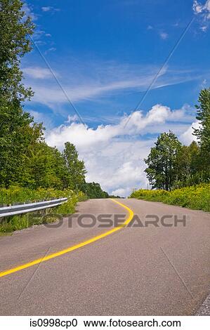 Empty country road View Large Photo Image Stock Image - Empty country road. Fotosearch