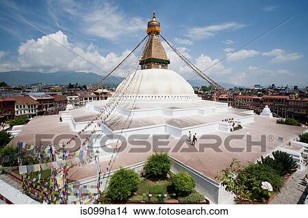 Bodhnath Temple in Nepal View Large Photo Image Picture - Bodhnath Temple in Nepal. Fotosearch