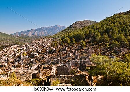 Oludeniz and Kaya village, Turkey View Large Photo Image Picture - Oludeniz and Kaya village, Turkey. Fotosearch