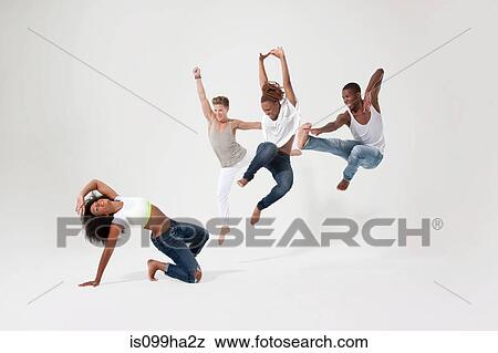 Stock Photo - Young woman under attack from rivals. Fotosearch