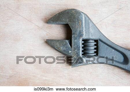 Adjustable spanner View Large Photo Image Picture - Adjustable spanner. Fotosearch