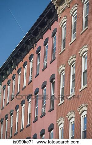 Apartment buildings, New York City, USA View Large Photo Image Stock Image - Apartment buildings, New York City, USA. Fotosearch