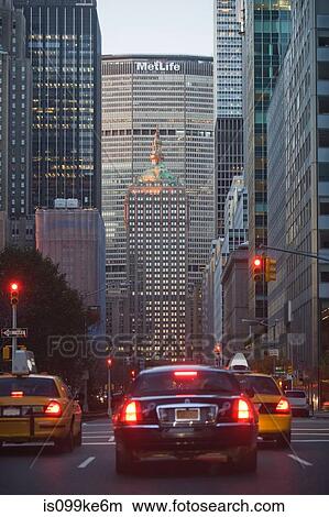 Cars on Park Avenue, New York, USA View Large Photo Image Picture - Cars on Park Avenue, New York, USA. Fotosearch