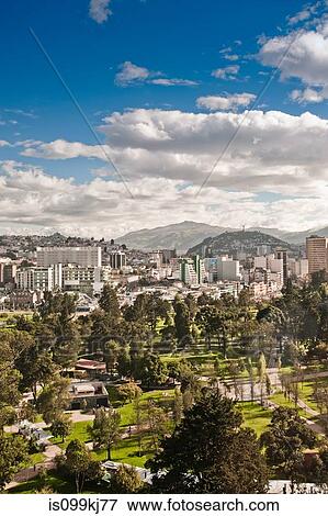 Elevated view of Quito, Ecuador View Large Photo Image Stock Photo - Elevated view of Quito, Ecuador. Fotosearch