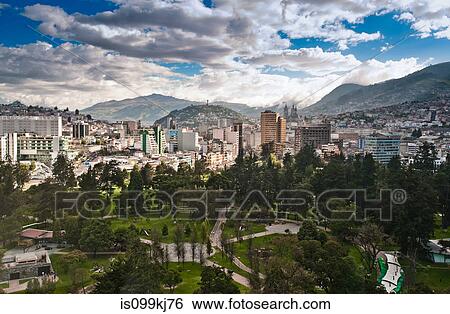 Elevated view of Quito, Ecuador View Large Photo Image Stock Photograph - Elevated view of Quito, Ecuador. Fotosearch