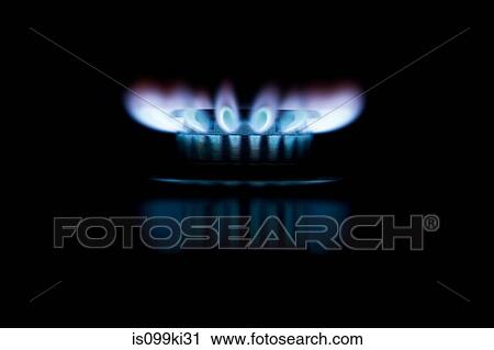Stock Image - Gas hob. Fotosearch