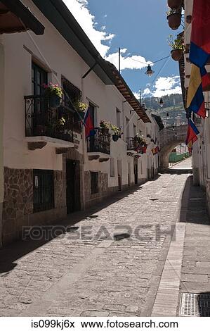 La Ronda, Quito, Ecuador View Large Photo Image Stock Photo - La Ronda, Quito, Ecuador. Fotosearch